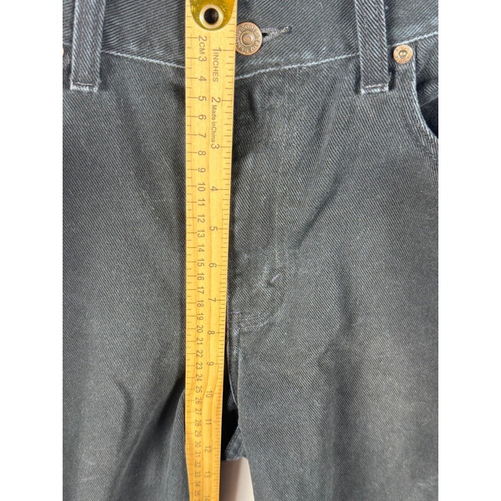 Eddie Bauer Mens Relaxed Fit Black Cotton Denim Straight Leg Jeans 32x28 - Picture 8 of 11